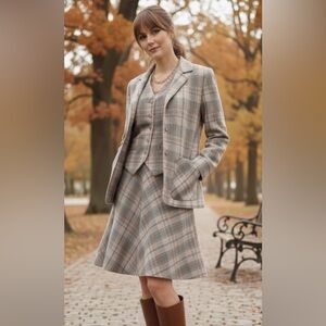 VTG‎ 70s Patty Woodard California Women's 100% Virgin Wool Suit.